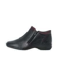 Rieker L3882-00 Schwarz/Burgundy Boots