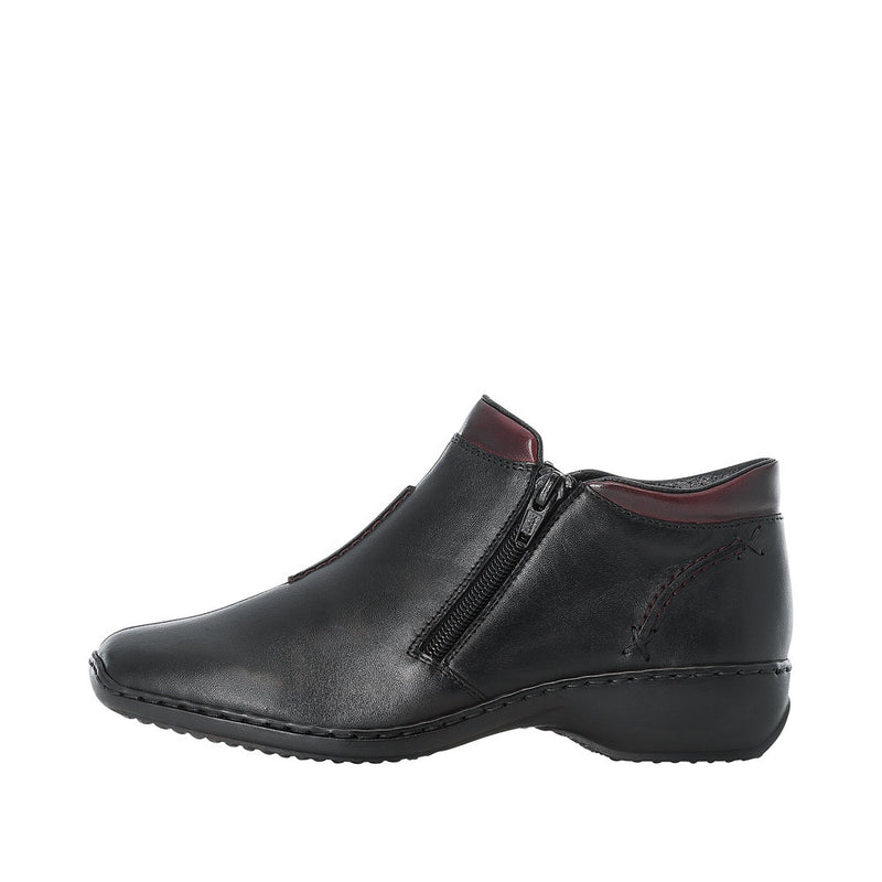 Rieker L3882-00 Schwarz/Burgundy Boots
