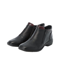 Rieker L3882-00 Schwarz/Burgundy Boots
