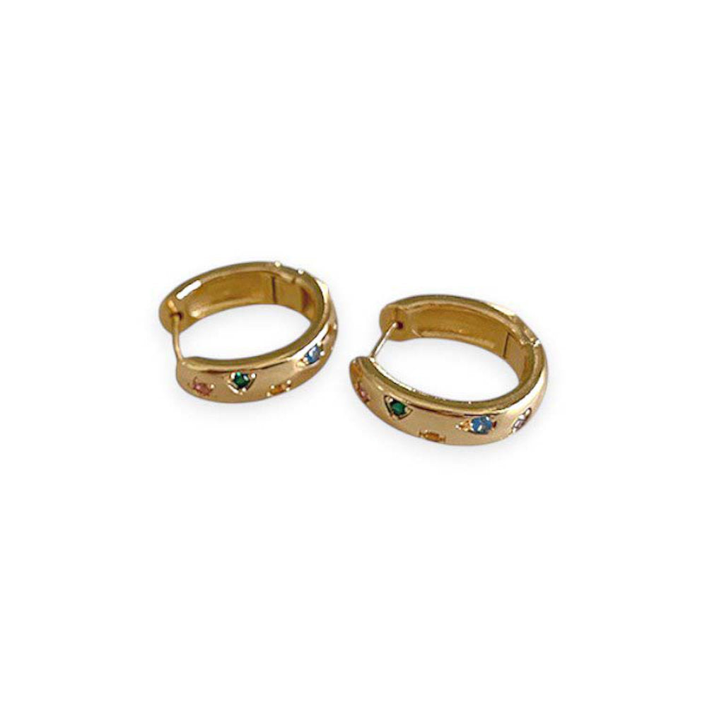 White Leaf LEN06G Earrings