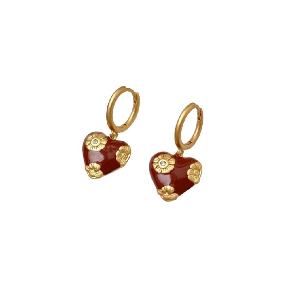 White Leaf LEN70R Earrings