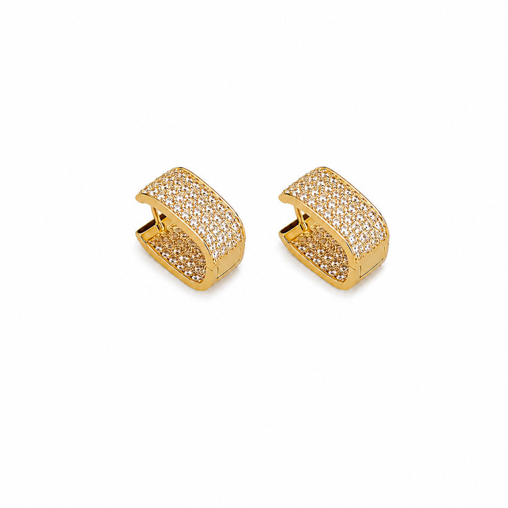 White Leaf LEN884G Earrings