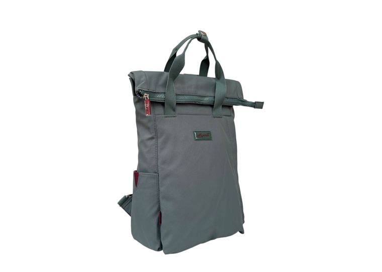 Nova Leathers Medium Roll Top Backpack Clifton Shadow Teal (LITTLE)