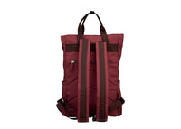 Nova Leathers Medium Roll Top Backpack Clifton Oxblood (LITTLE)