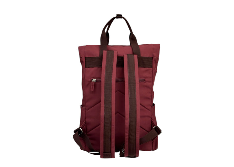 Nova Leathers Medium Roll Top Backpack Clifton Oxblood (LITTLE)
