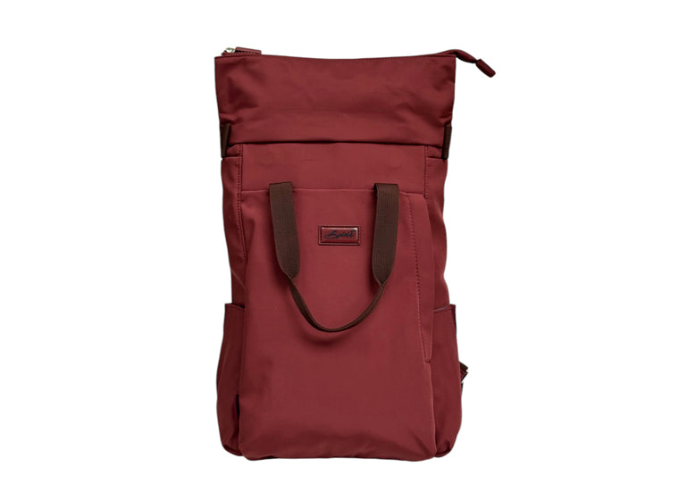 Nova Leathers Medium Roll Top Backpack Clifton Oxblood (LITTLE)
