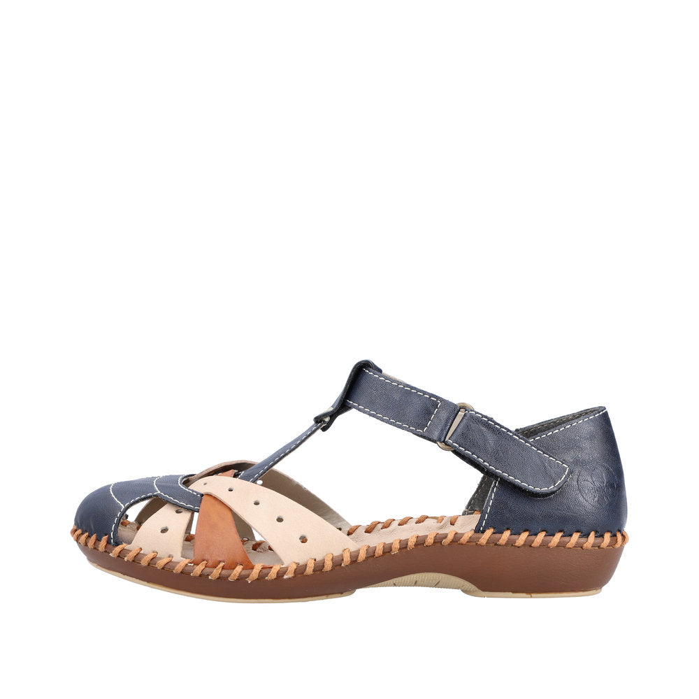 Rieker M1655-14 Desideria Navy Sandals