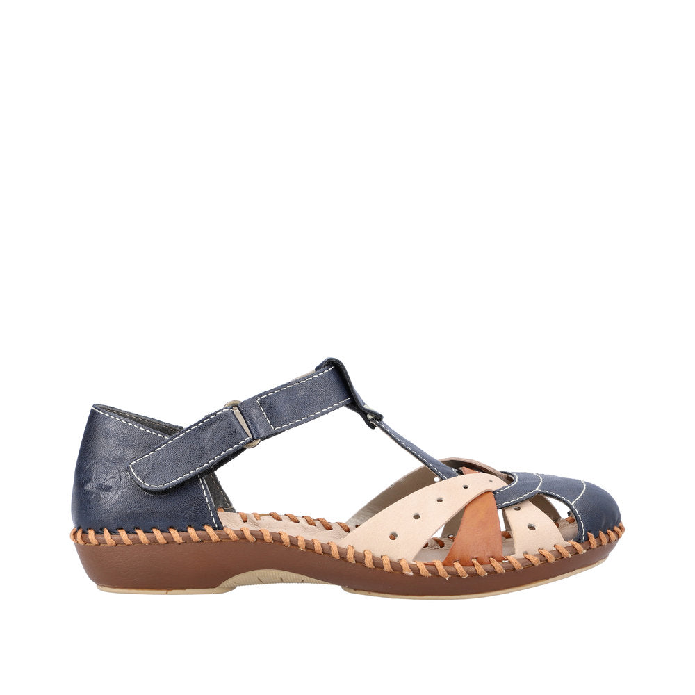 Rieker M1655-14 Desideria Navy Sandals