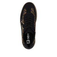 Rieker M5512-90 Schwarz/Braun/Lightgold Trainers