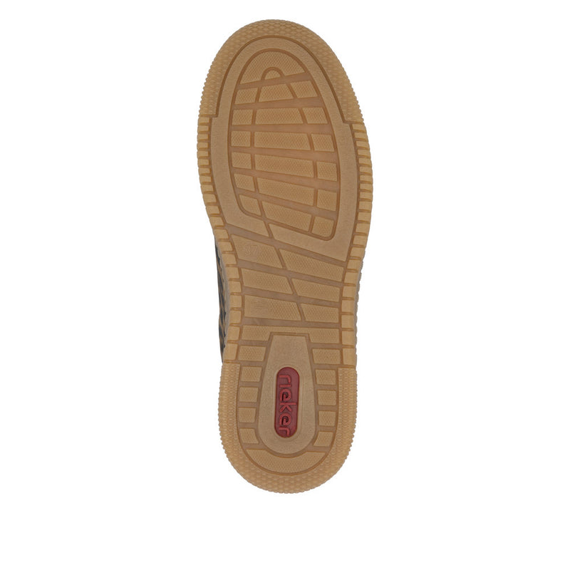 Rieker M5512-90 Schwarz/Braun/Lightgold Trainers