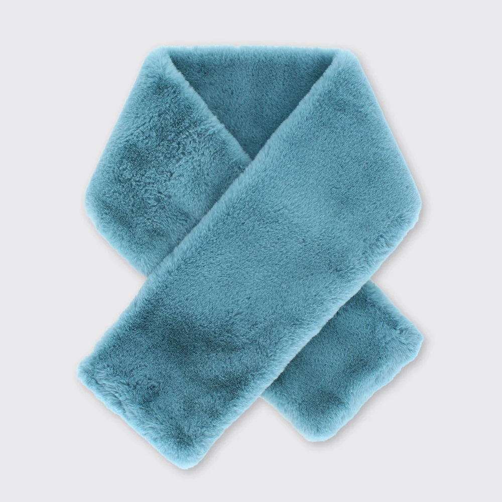 Millie Mae Faux Fur Push Through Scarf
- Blue