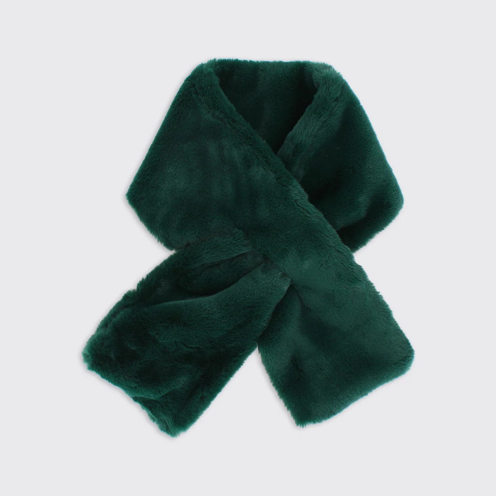 Millie Mae Faux Fur Push Through Scarf
- Emerald Green