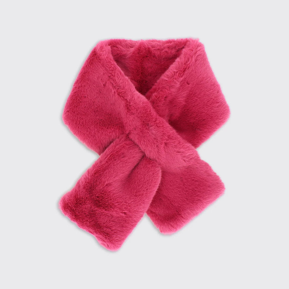 Millie Mae Faux Fur Push Through Scarf
- Fuchsia Pink