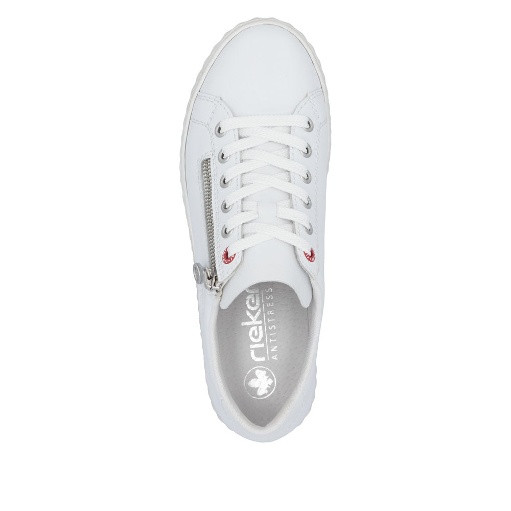 Rieker N0900-81 Edna White Shoes