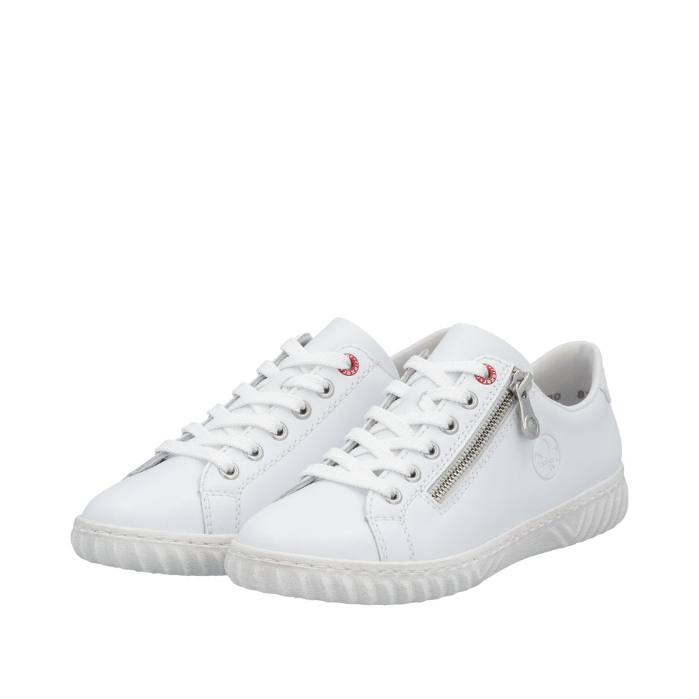 Rieker N0900-81 Edna White Shoes