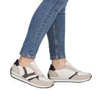 Rieker N1200-80 Dena Cream Trainers