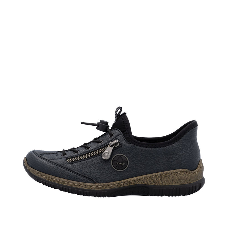 Rieker N3267-15 Pazifik/Schwarz Shoes