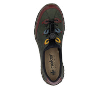 Rieker N3271-54 Wine/Forest/Royal Shoes