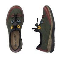 Rieker N3271-54 Wine/Forest/Royal Shoes