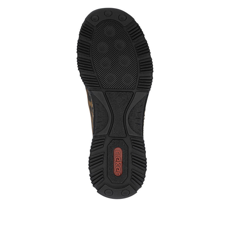 Rieker N32G0-90 Schwarz/Braun Leopard Shoes