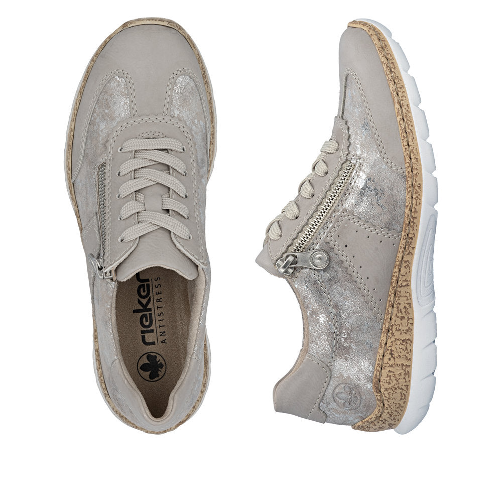 Rieker N4221-90 Nikita Metallic Shoes