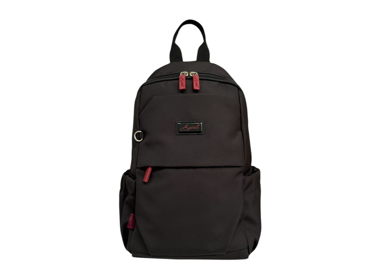 Nova Leathers Medium Single Strap Backpack Black Ox (REDCLIFFE)