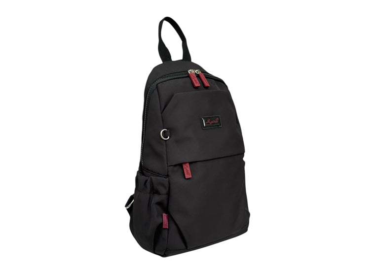 Nova Leathers Medium Single Strap Backpack Black Ox (REDCLIFFE)