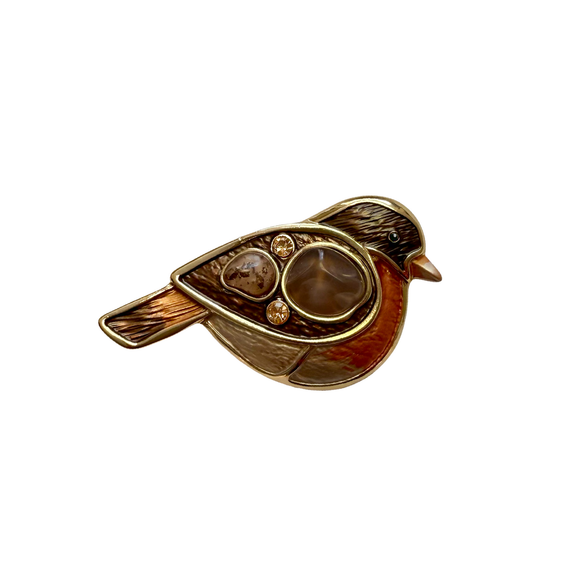 SH Sales Autumn Robin Magnetic Brooch SH1027