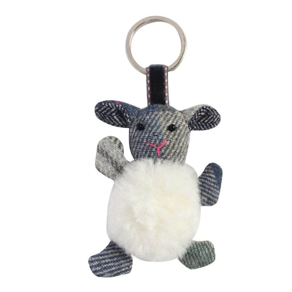 Earth Squared Tweed Keyring Sheep Drem  (TS26SHKRDM)