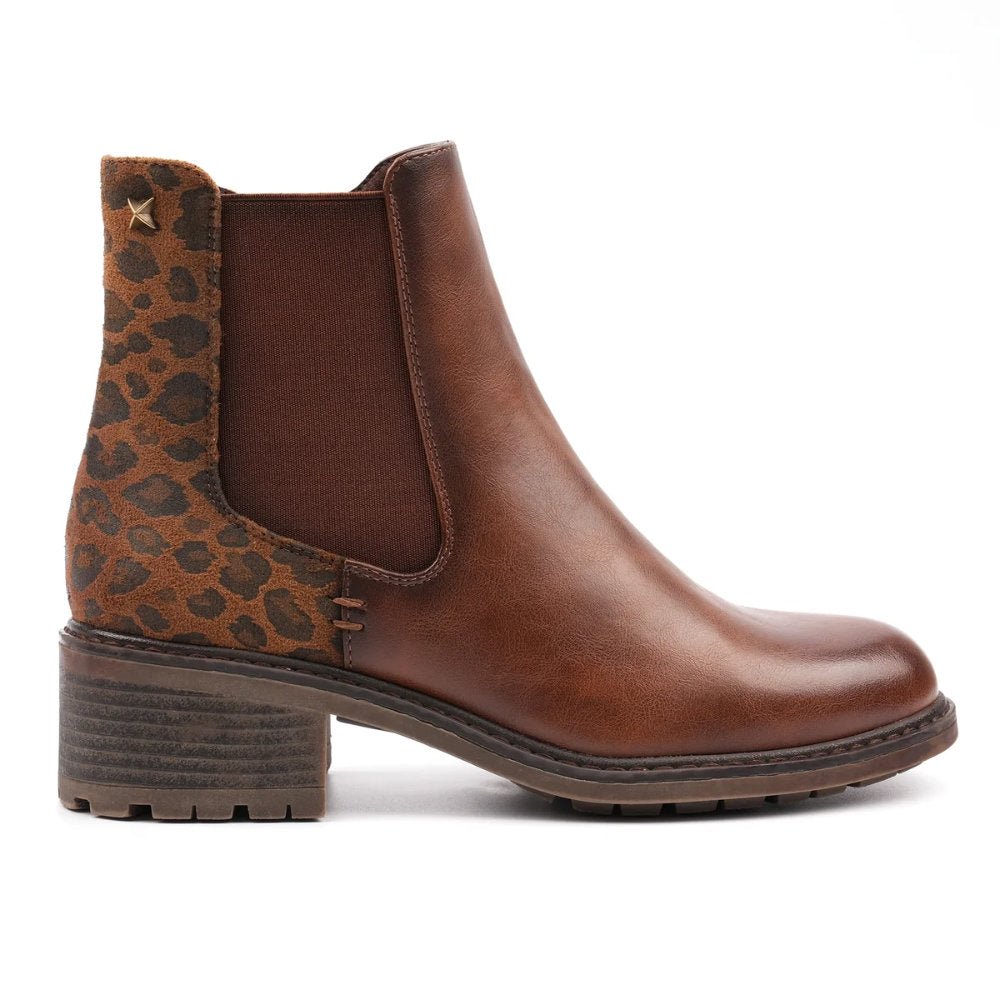 Lunar Simone Tan Ankle Boot GLZ003 TN