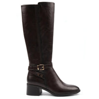 Lunar Sindy Brown Long Boot GLZ004 BR