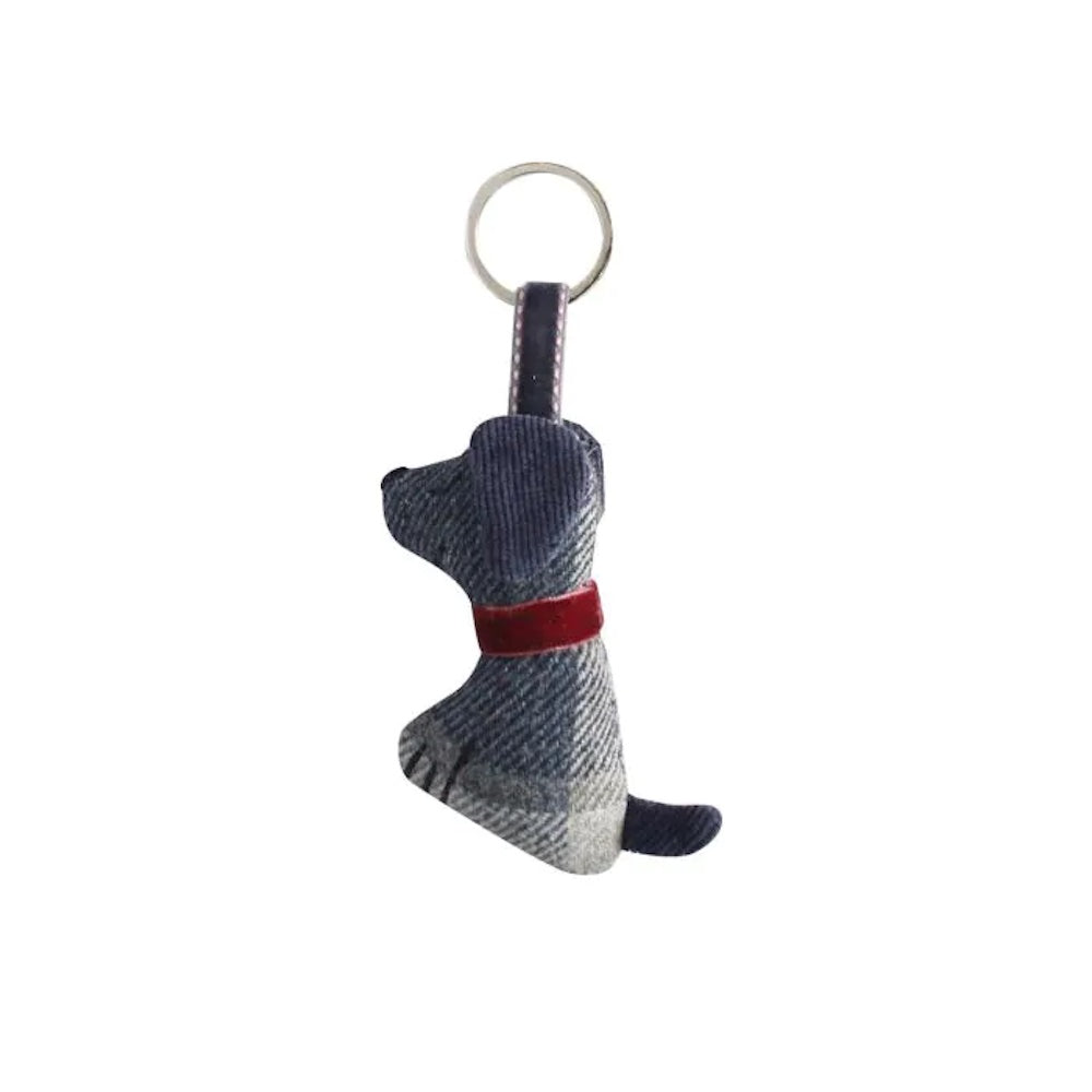 Earth Squared 8 Mixed Tweed Dog Keyring