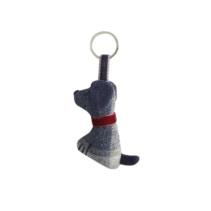 Earth Squared 8 Mixed Tweed Dog Keyring