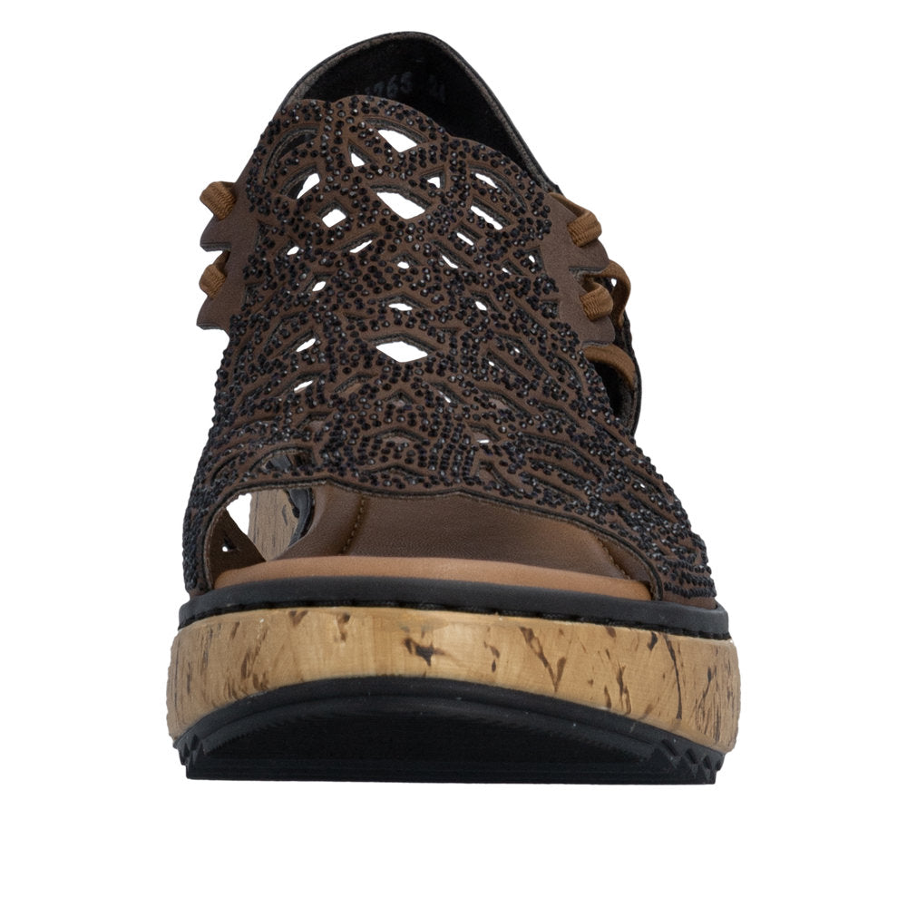 Rieker V1765-24 Lisa Brown Sandals
