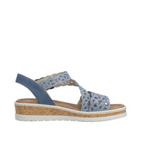 Rieker V4150-14 Lisa Blue Sandals