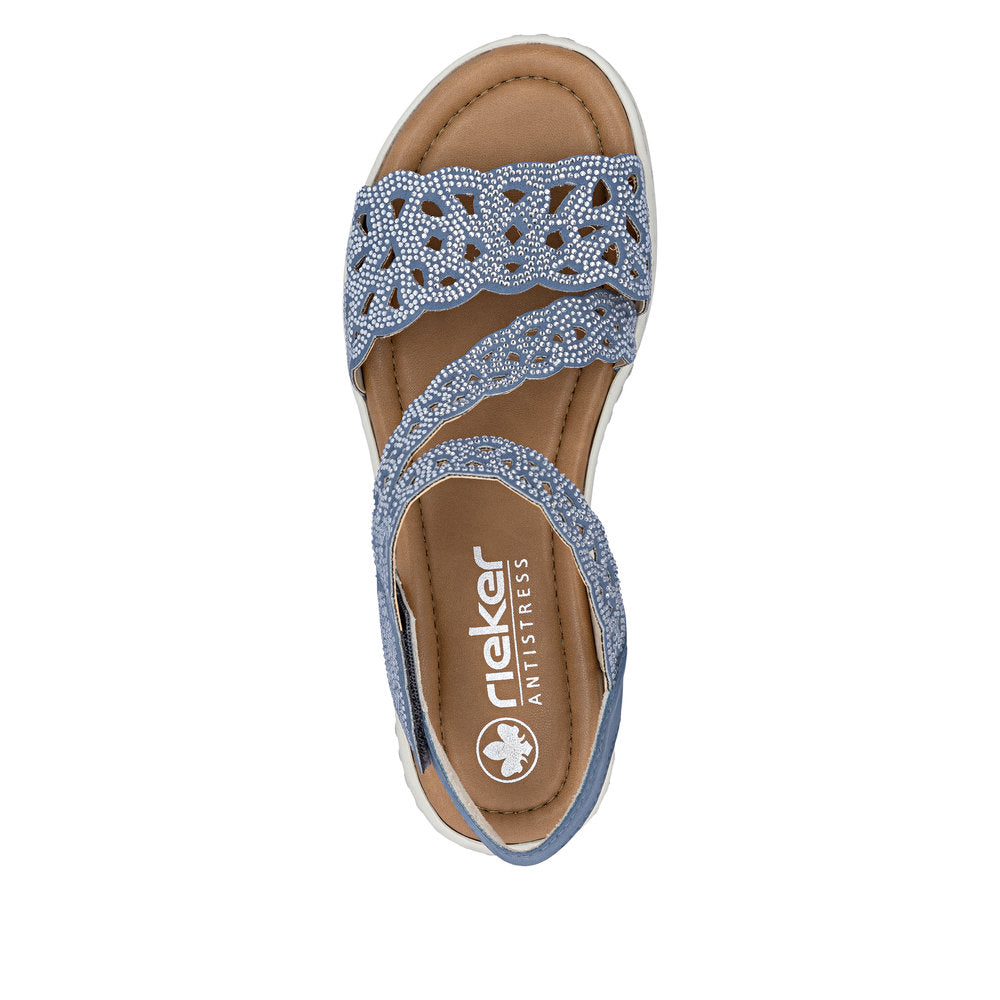 Rieker V4150-14 Lisa Blue Sandals