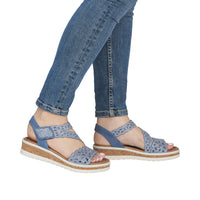 Rieker V4150-14 Lisa Blue Sandals