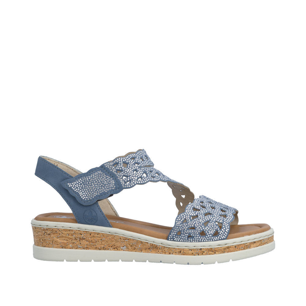 Rieker V4150-14 Lisa Blue Sandals