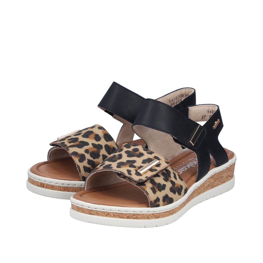 Rieker V4181-00 Lisa Brown Sandals