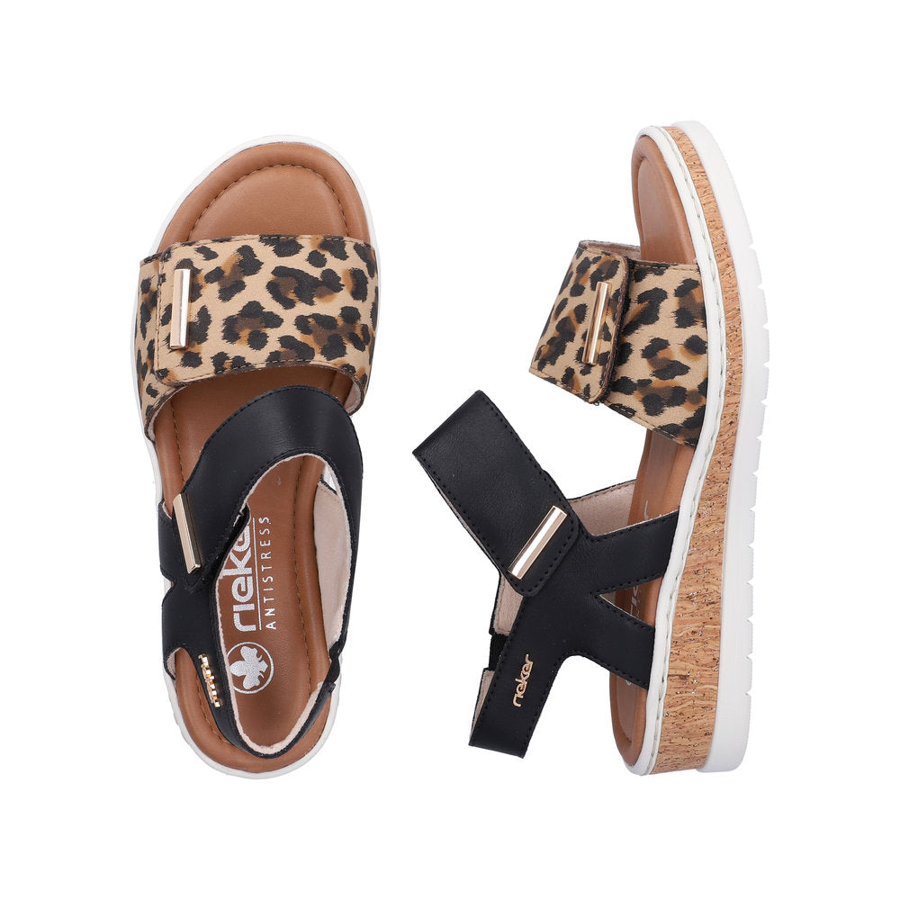 Rieker V4181-00 Lisa Brown Sandals