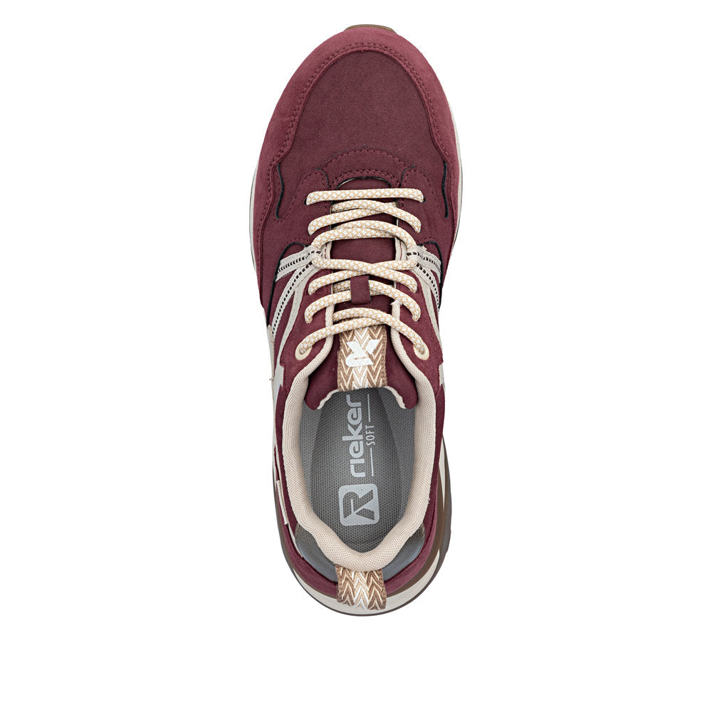 Rieker W2501-35 Akilah Red Trainers