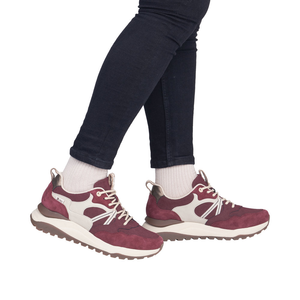 Rieker W2501-35 Akilah Red Trainers