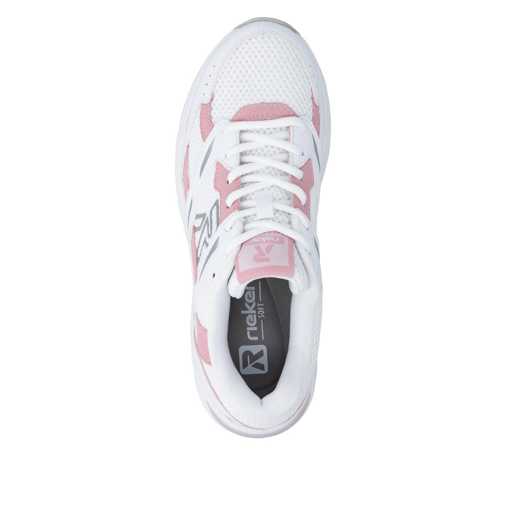 Rieker W4200-80 Brooklyn White Trainers