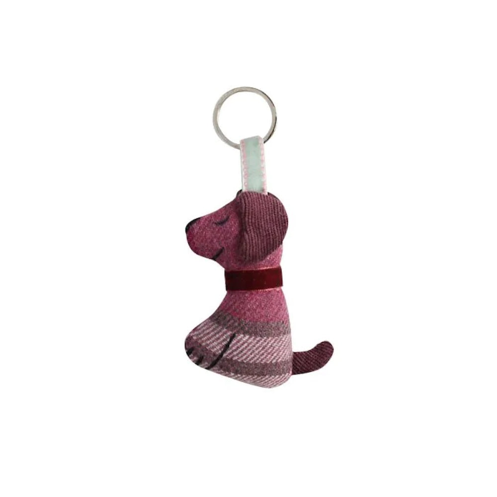 Earth Squared 8 Mixed Tweed Dog Keyring