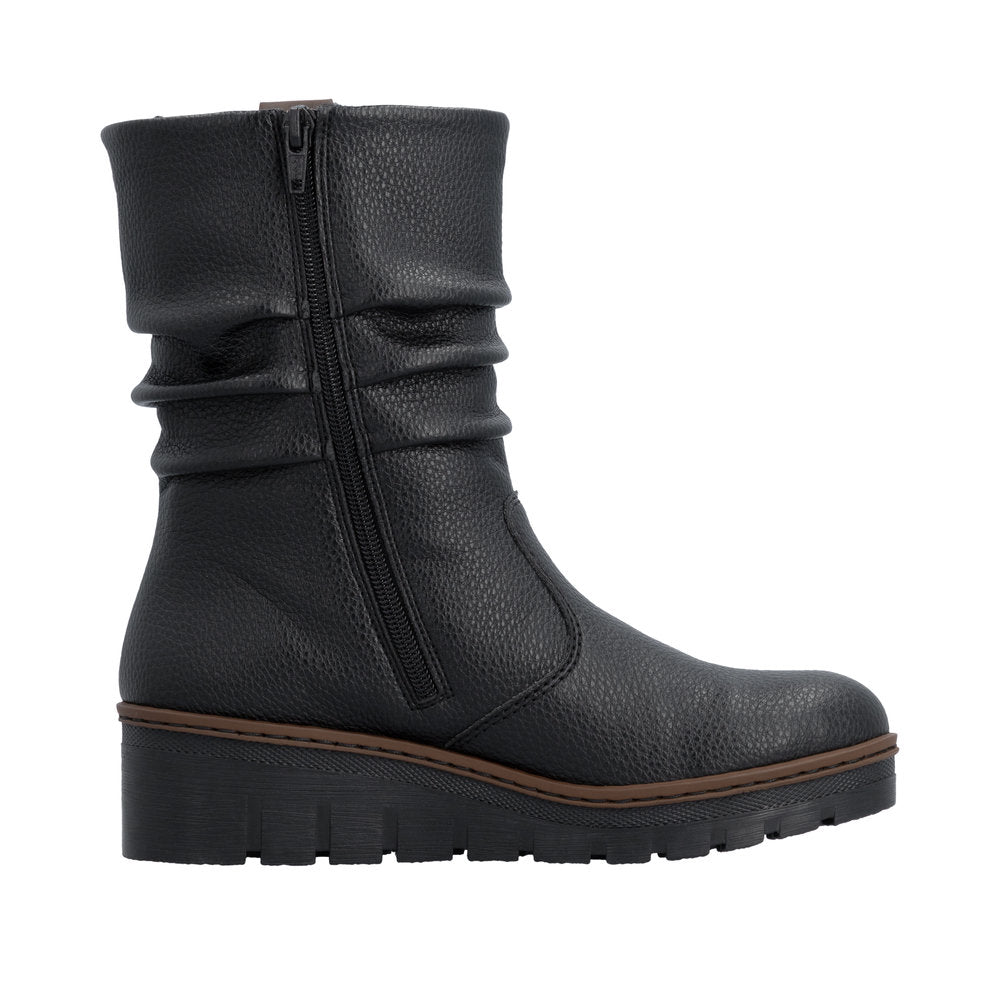 Rieker X9155-00 Prisca Black Boots