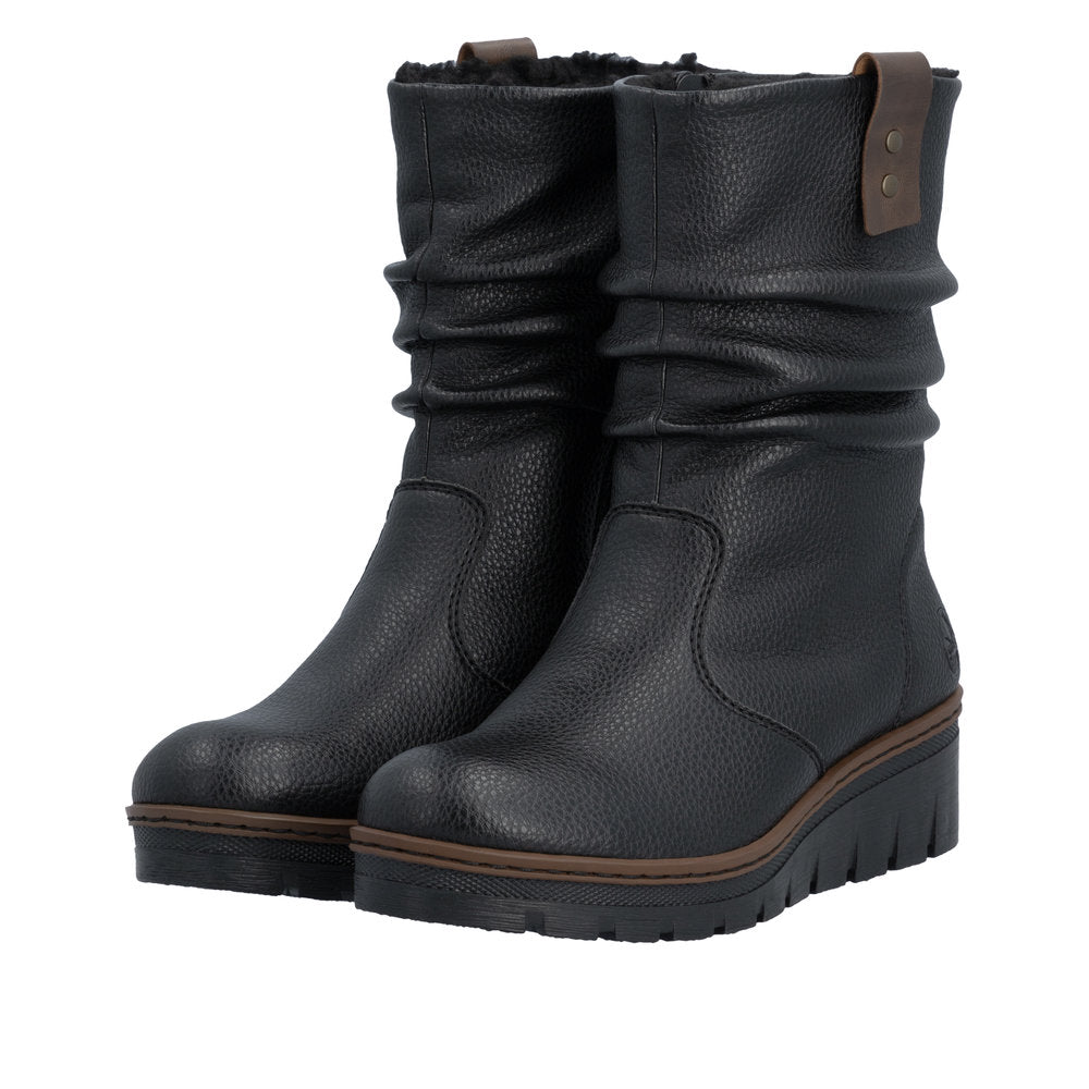 Rieker X9155-00 Prisca Black Boots