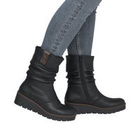 Rieker X9155-00 Prisca Black Boots