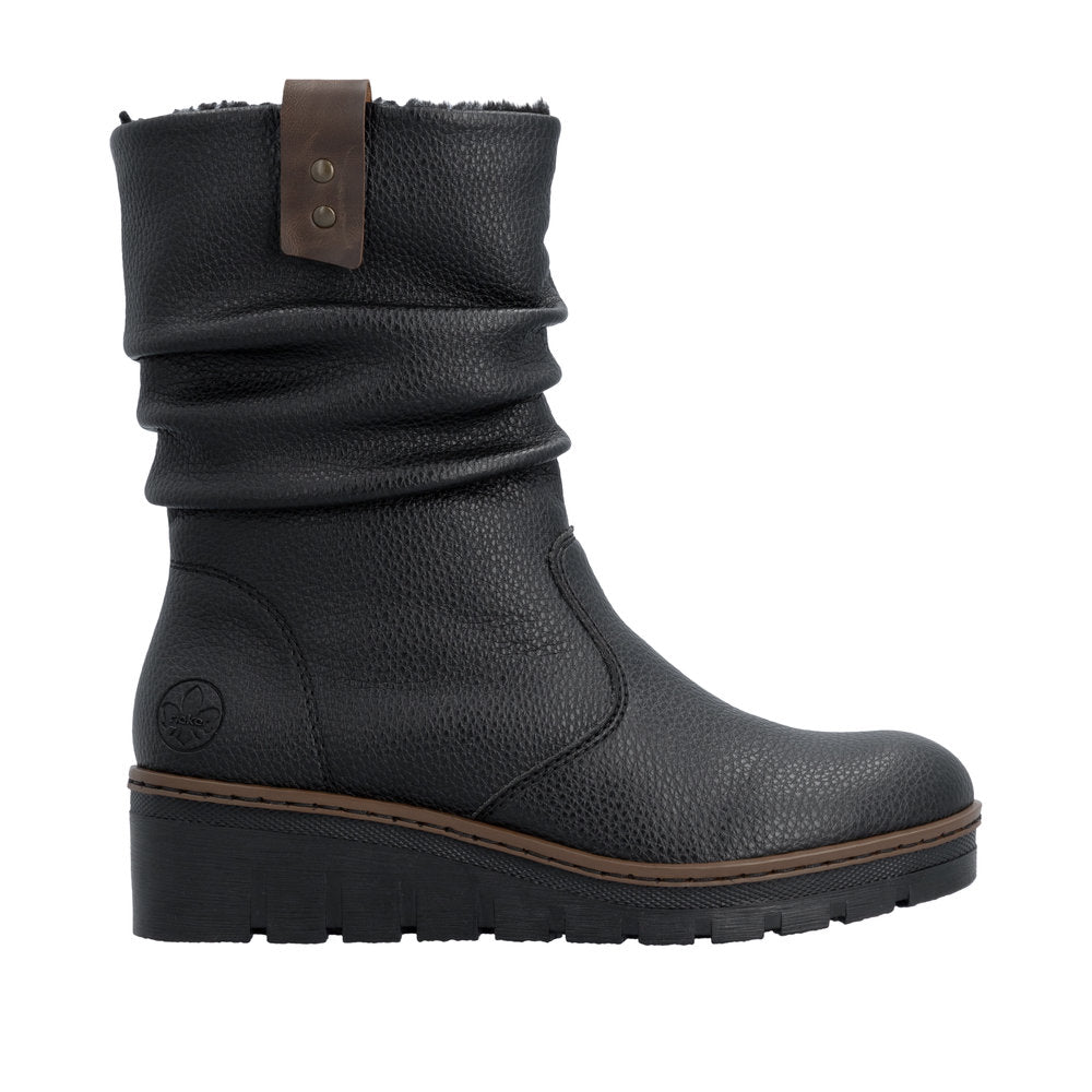 Rieker X9155-00 Prisca Black Boots