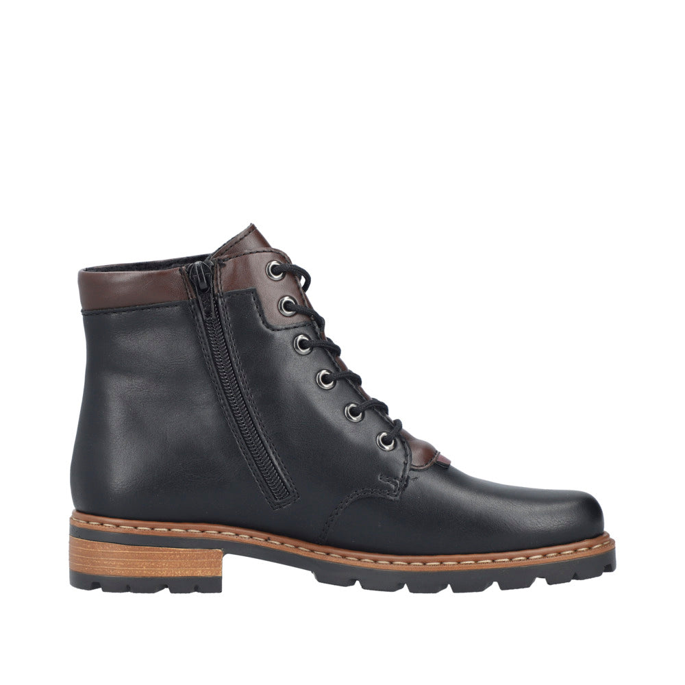 Rieker Z9340-00 Britta Black Boots