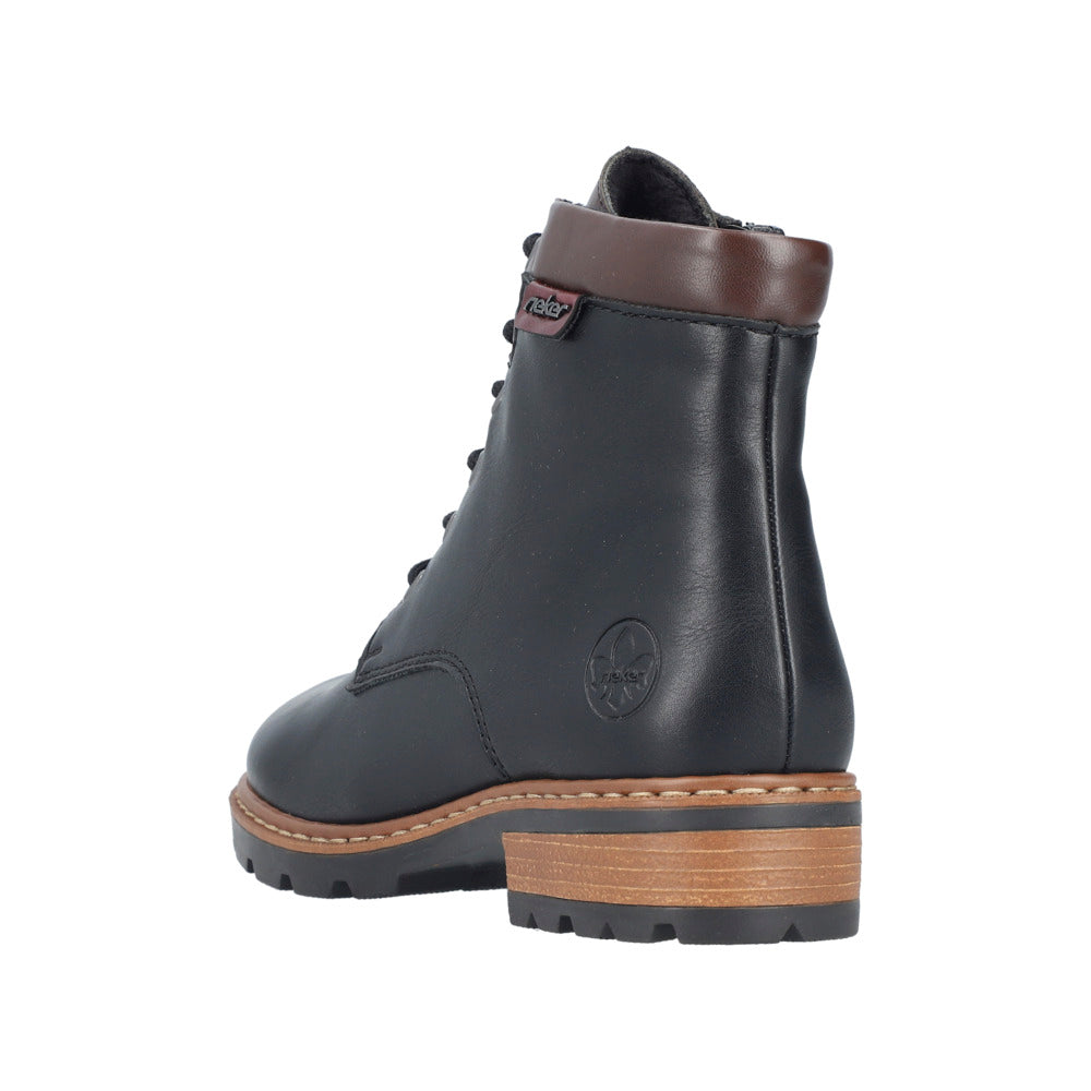 Rieker Z9340-00 Britta Black Boots